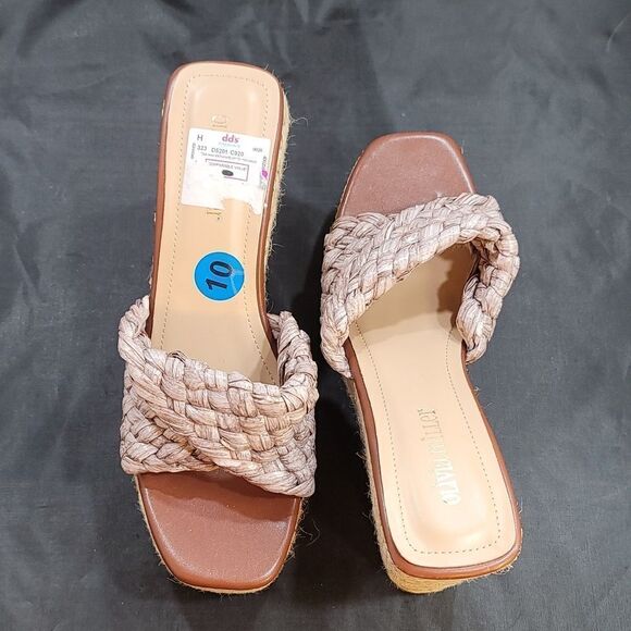 BRAND NEW OLIVIA MILLER IRMA OPEN TOE WEDGE HEEL SANDAL - Picture 4 of 16